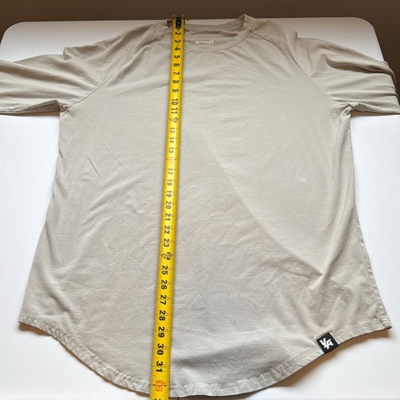 YoungLA Tan Long Sleeve Tee Soft Cotton Blend - Picture 6 of 7